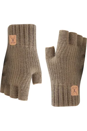 Merkloos 2 paar vingerloze handschoenen voor dames, winter gebreide vingerloze handschoenen, warme gebreide handschoenen met halve vingers voor autorijden, typen, fietsen, unisex, één maat