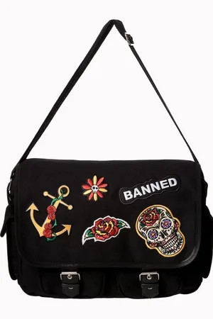Banned Retro Rockabilly Icons Schoudertas