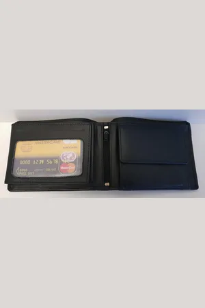LEATHER DESIGN LD Heren Billfold - Portemonnee - Laag Model zonder sluiting over de pasjes