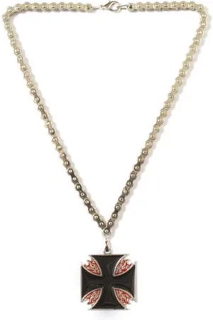 Kodiak Ketting Black Cross & Flames