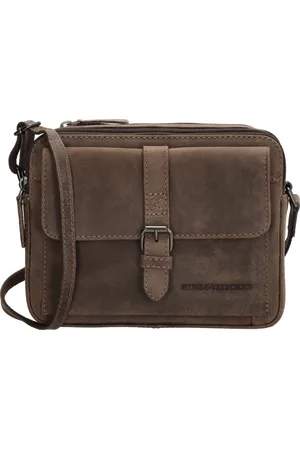 Hide & Stitches Idaho Crossbody Schoudertas - 100% Leder