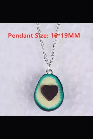 Akyol Avocado ketting -avocado gift -ketting avocado -kerst cadeau voor vriendin-cadeau voor vriendin-vriendinnen ketting -avocado accesoires -avocado sieraad -leuke sinterklaas cadeau ketting- - ketting - gift- cadeau
