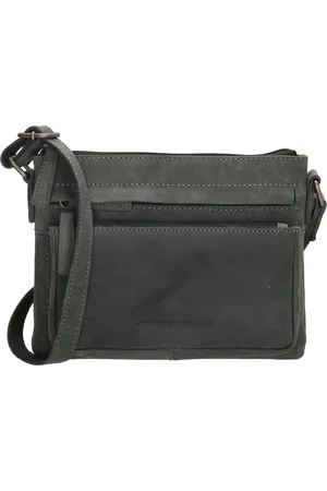 Hide & Stitches Idaho Crossbody Schoudertas - 100% Leder - - 100% Leer