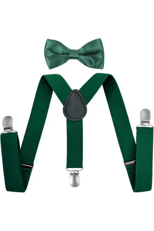 Fako Fashion Kinder Bretels Met Vlinderstrik - Kinderbretels - Vlinderdas - Strik - Effen - 65cm