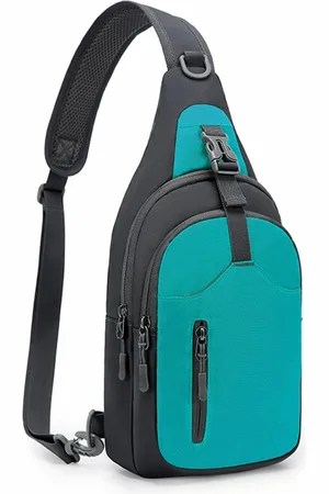 Merkloos Lichte borstzak, schouderrugzak, borstzak voor heren, met verstelbare schouderriem, crossbody bag, backpack voor outdoorsport, fietsen