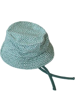 Ducksday UV-werend zonnehoedje voor baby - UPF50+ - Katoen - Toucan - Groen - maat 74/80