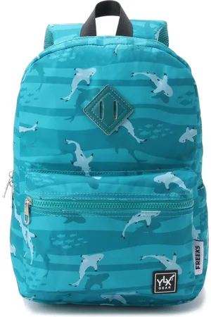 YLX Gear & Freek Vonk Oriole Rugzak | Lapis & Sharks | blauwe haai . Gemaakt van gerecyclede plastic flessen. Eco-vriendelijk. Rugzak - rugtas - schooltas - jongen - meisje - kinderen - haaien - basisschool - dieren