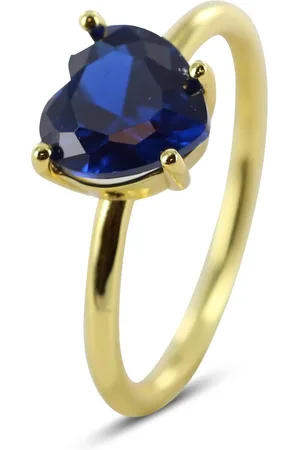 Silventi 9SIL-22564 Zilveren Ring - Dames - Zirkonia - Hartje - 8 mm -