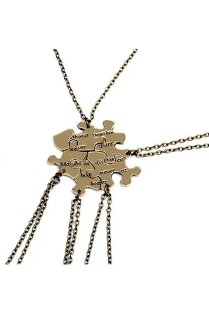 Kasey Vriendschapsketting Puzzelstukjes Always Together - BFF Ketting - Vriendschapskettingen - Vriendschap Cadeau