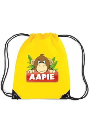 Bellatio Decorations Aapie de Aap rijgkoord rugtas / gymtas - - 11 liter - voor kinderen