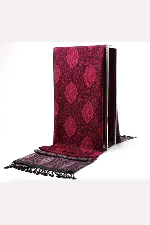 N3 Collecties Warme etnische stijl pashmina zijden sjaal voor dames ​