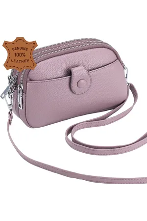 Merkloos Leerella Exclusieve Dames Tas van Echt Leer - Stijlvol en Functioneel - 4 Vakken - Crossbody- en Schoudertas - 9 Kleuropties - Perfect Cadeau voor Moederdag, Verjaardag en Valentijnsdag
