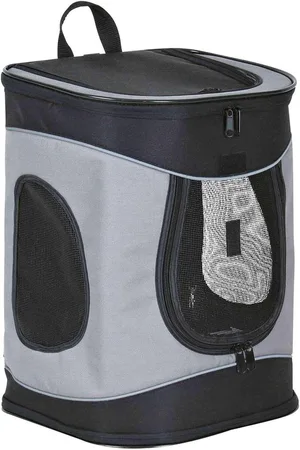Merkloos Hondenrugzak 34 × 44 × 30 cm -Grijs Timon Trixie Rugzak Hund Katze - Rucksack zur - Tiertransport Hajetietsdin.