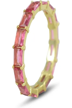Silventi 9SIL-22176 Zilveren Ring - Dames - Zirkonia - Baquette - - Alliance - Rondom Gezet