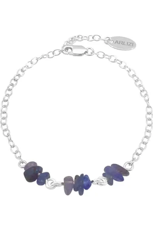 ARLIZI 2103 Armband tanzaniet kralen - sterling - 20 cm