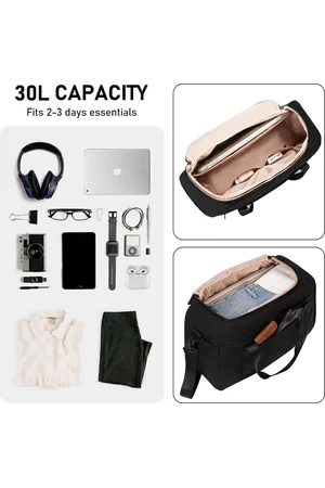 Merkloos Reistas 45×36×20 voor Easyjet Onder Stoel Flight Bag Gerecycled PET Eco Friendly Reistas voor op reis Weekendtas met Trolleyhuls Strandtas Draagtas Sport Lichtgewicht Handtas Patented（ ）