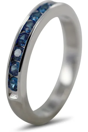 Silventi 9SIL-22103 Zilveren Ring met Zirkonia - Dames - 9 Zirkonia Steentjes - 3 mm -
