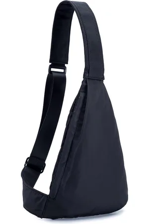 Merkloos Crossbody Sling Bag Lichtgewicht Body Bag Anti-diefstal Schoudertas Stijlvolle Chest Bag Multi-Pocket Rugzak Heren Kleine Borstzak, 12.2*7.4 inch/31*19cm