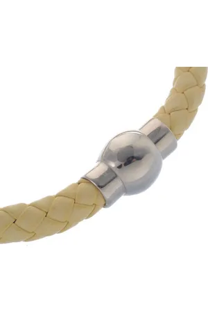Behave Gevlochten armbandje van imitatieleer