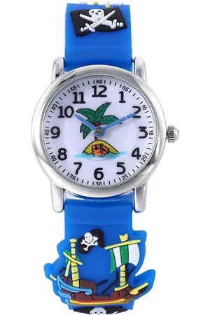 Lazy Cat Piratenhorloge – Jongenshorloge – 3D Kids Watch - Giftbox