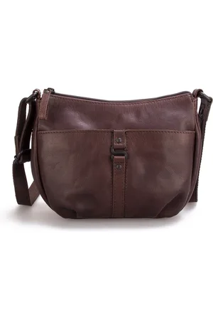 Spikes&Sparrow Leren Crossbodytas - Sedona - Donkerbruin