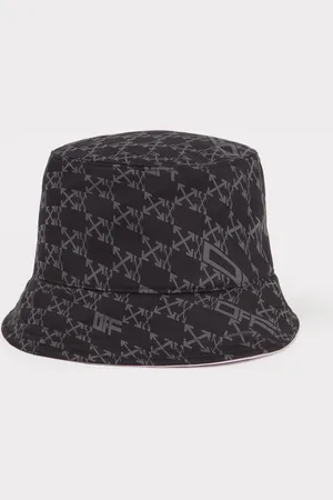 OFF-WHITE Off-White Warped bucket hoed - / Grijs - Paars binnenin - One Size (58cm omtrek)