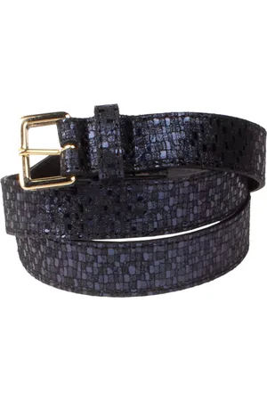 LEGEND Dames - Leren Riem - Zwart - 90 cm