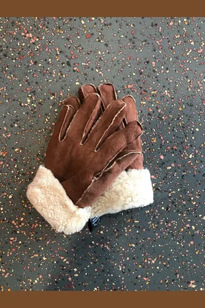 Merkloos Wollen Handschoenen
