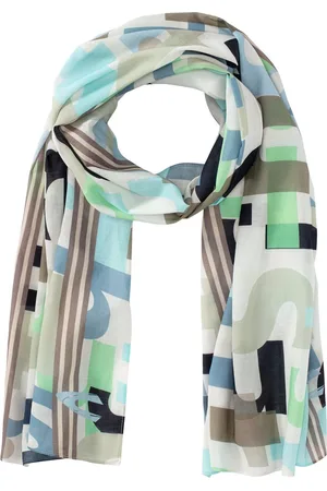 Camel Active Modieuze sjaal met zomerse letterprint