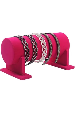 Merkloos Afneembare Hoofdband Haar Hoepel Haarband Haar Sluiting Houder Organizer - Fluwelen T-Bar Display Stand Houder voor Kettingen Armbanden - Showcase Stand