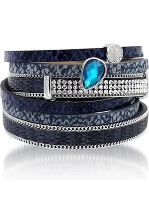 Montebello Armband Altin - PU Leer - Zirkonia - 38cm