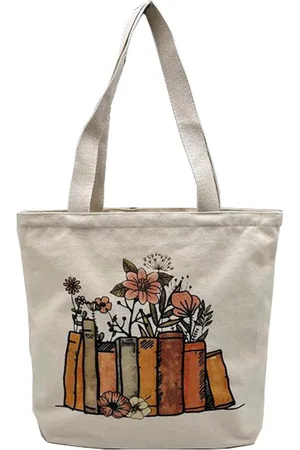 Merkloos Jute tas bedrukt vintage, jute tas, boodschappentas, canvas tote bag esthetische vintage tassen grote schoudertas stoffen tassen voor dames universiteit werk