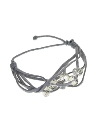 Behave Armband kralen imitatieleer verstelbaar