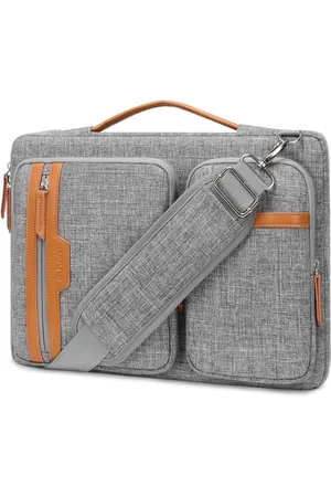 Merkloos Beschermende laptoptas - Zijkant open - Messengertas - 2 ritszakken - Uitschuifbaar handvat