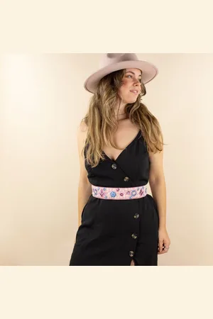 Merkloos Riem embroidery Stella pink dames