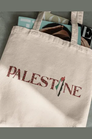 Merkloos ALZUNAIR - 40 x 30 cm - Free Palestine Bag - 