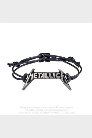 Alchemy Metallica - Classic Logo Polsband - Zilverkleurig/Zwart