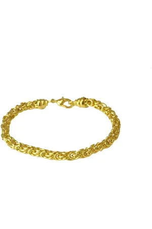Silventi 710400058 Armband Dames - Doublé - Koningsschakel - Rond - 19cm - 5mm