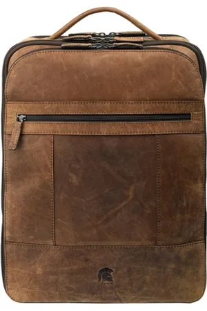 Pylos59 Laptoprugzak / Werktas / Rugtas - 15.6 inch - Leer - Hunter