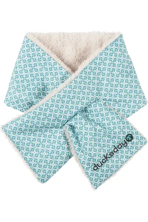 Ducksday Sjaal - Baby - Peuter -groen - Karo - Large - Fleece gevoerd - promo - handig