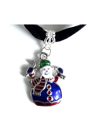 2 Love It Sneeuwpop B - Choker - Ketting - Lengte: 30 x 40 cm - Kerst
