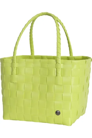 Handed By Duurzame handgevlochten boodschappentas - Shopper - Weekendtas - Strandtas - Sporttas - Paris - fel groen - bright green
