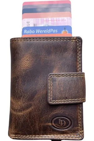 LEATHER DESIGN Pasjeshouder mannen / vrouwen ??? Pasjeshouder leer - Creditcardhouder - RFID beschermd - 9 pasjes