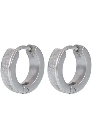Ixxxi Jewelry-Sandblasted-Zilverkleurig-Dames Oorbellen