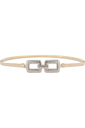 Fashion Favorite Elastische Riem - Gold Strass | 68-90 cm | Metaal |