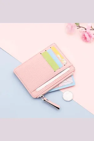 Merkloos Pasjeshouder - met rits - creditcardhouder - mapje voor pasjes - bankpashouder - card holder - card protector - card wallet - mannen en vrouwen