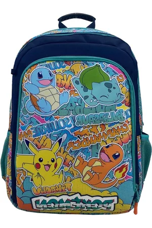 Merkloos Schoolrugzak aanpasbaar aan trolley - Urban Colors Meerkleurig Estandár - Pokémon