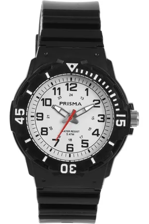 Coolwatch By Prisma CW.371 Kinderhorloge kunststof/siliconen zwart-wit