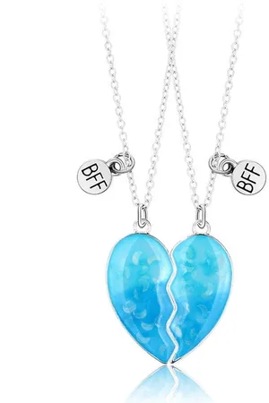 Bixorp Friends BFF Ketting voor 2 met - Zilverkleurig - Vriendschapsketting Cadeau
