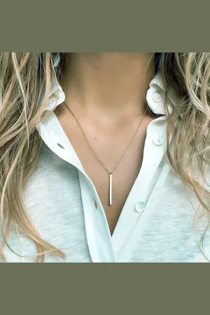 Joboly Bar Staaf Balk Ketting - Dames - - Extra lang 70 cm